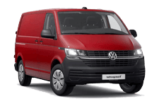 Van Hire Durham - Red VW Transporter Automatic - Van hire Durham