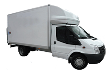 Van Hire Durham - White Ford Luton Box with Tail Lift - Van hire Durham